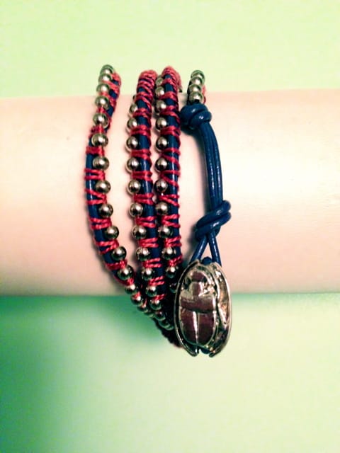 chain-leather-wrap